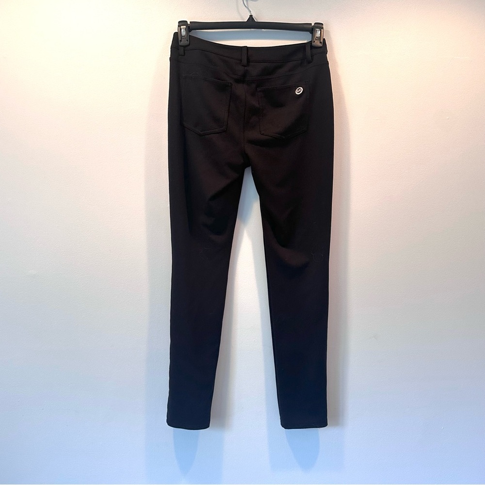 Women's MICHAEL Michael Kors Black Stretchy Skinny Mid-rise Pants, Size 4 - Picture 6 of 12